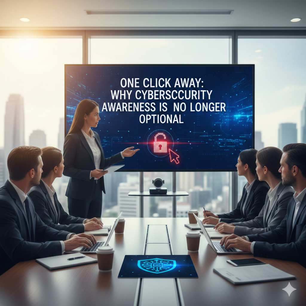 Employees undergoing cybersecurity awareness training